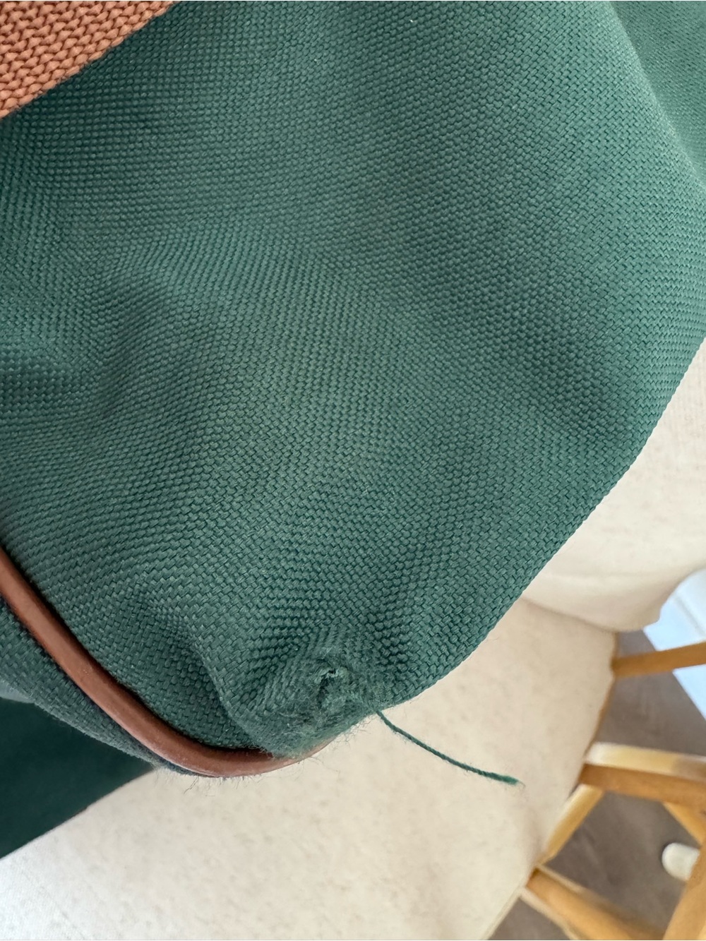 Vintage 90s Polo Ralph Lauren Green Duffle Weekender Travel X-Large Bag-Unisex - Picture 11 of 16